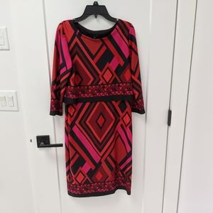 Tiana B Faux Two Piece Midi Dress